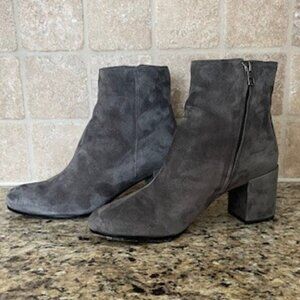 Vince - Blakely Bootie Steel Gray Suede Ankle Boot, size 7 1/2 M